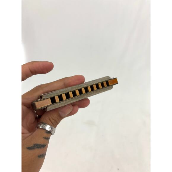 Vintage M Hohner's Harmonica Marine Band Germany Key of C - Picture 3 of 16